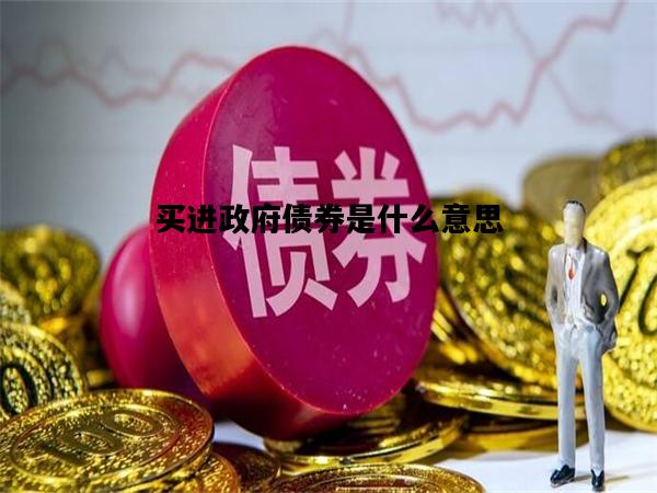买进政府债券是什么意思，买入政府债权是什么意思