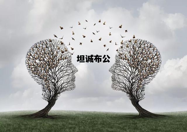 坦诚布公，坦诚不公什么意思解释