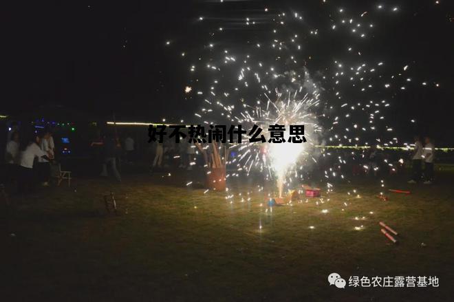 好不热闹什么意思，好不热闹什么意思 视频