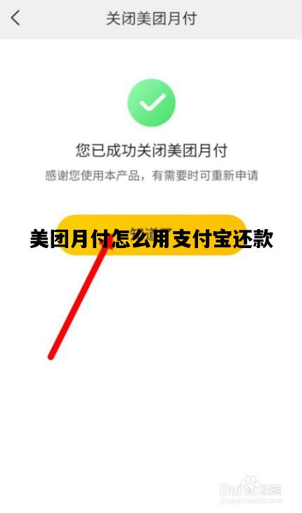 美团月付怎么用支付宝还款，美团月付怎么支付宝还款不了