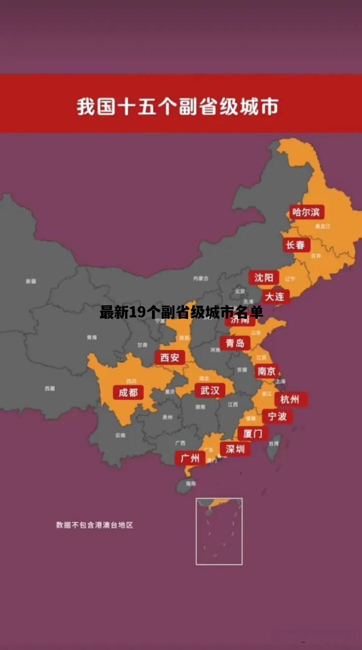 最新19个副省级城市名单，15个副省级城市名单速记口诀
