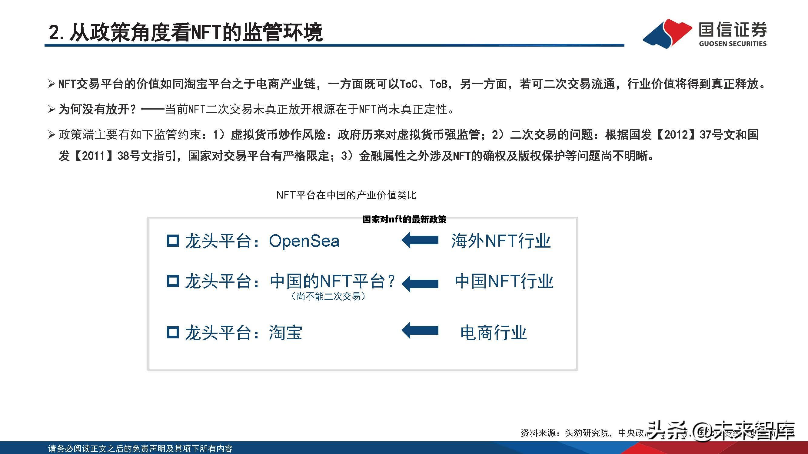 国家对nft的最新政策的简单介绍