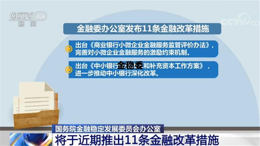 金稳委，金稳委的职责