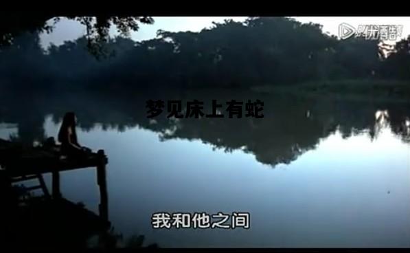 梦见床上有蛇，梦见床上有蛇什么预兆