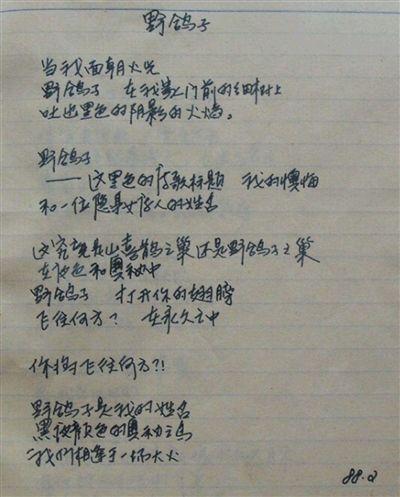 海子，海子的诗