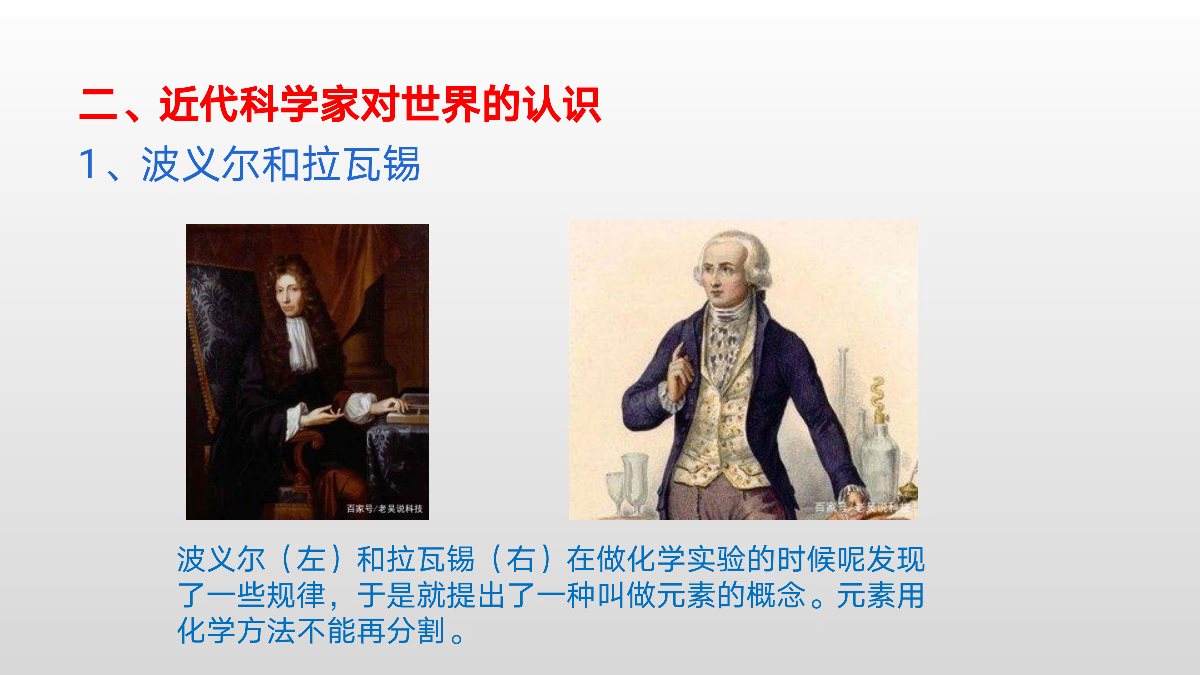波义耳，波义耳从从木材干馏的产物中分离出