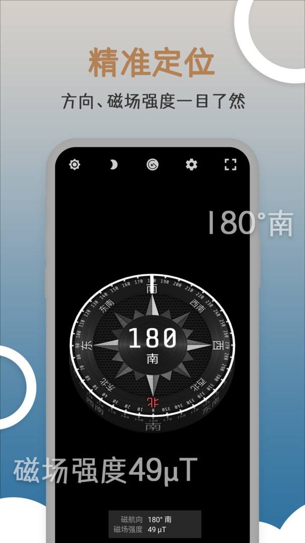 定位指南针，罗盘方向定位指南针