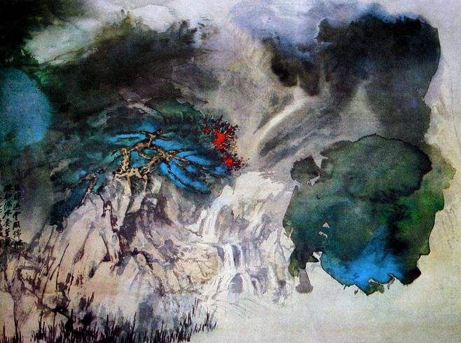张大千国画，张大千国画总长20米