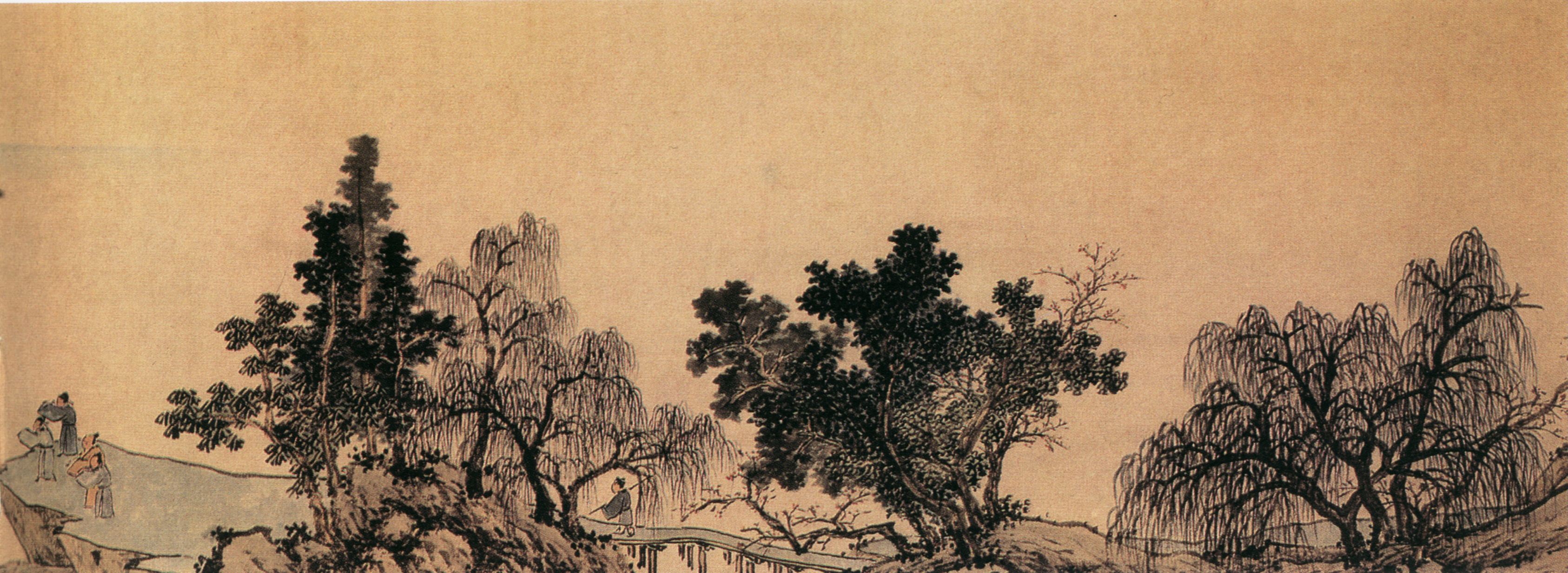 沈周山水画，沈周山水画高清图片 临摹范本
