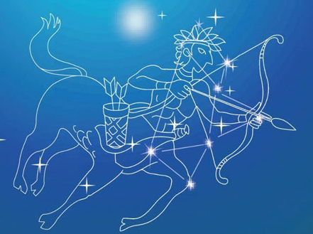 射手座星图，射手座星图连线怎么画